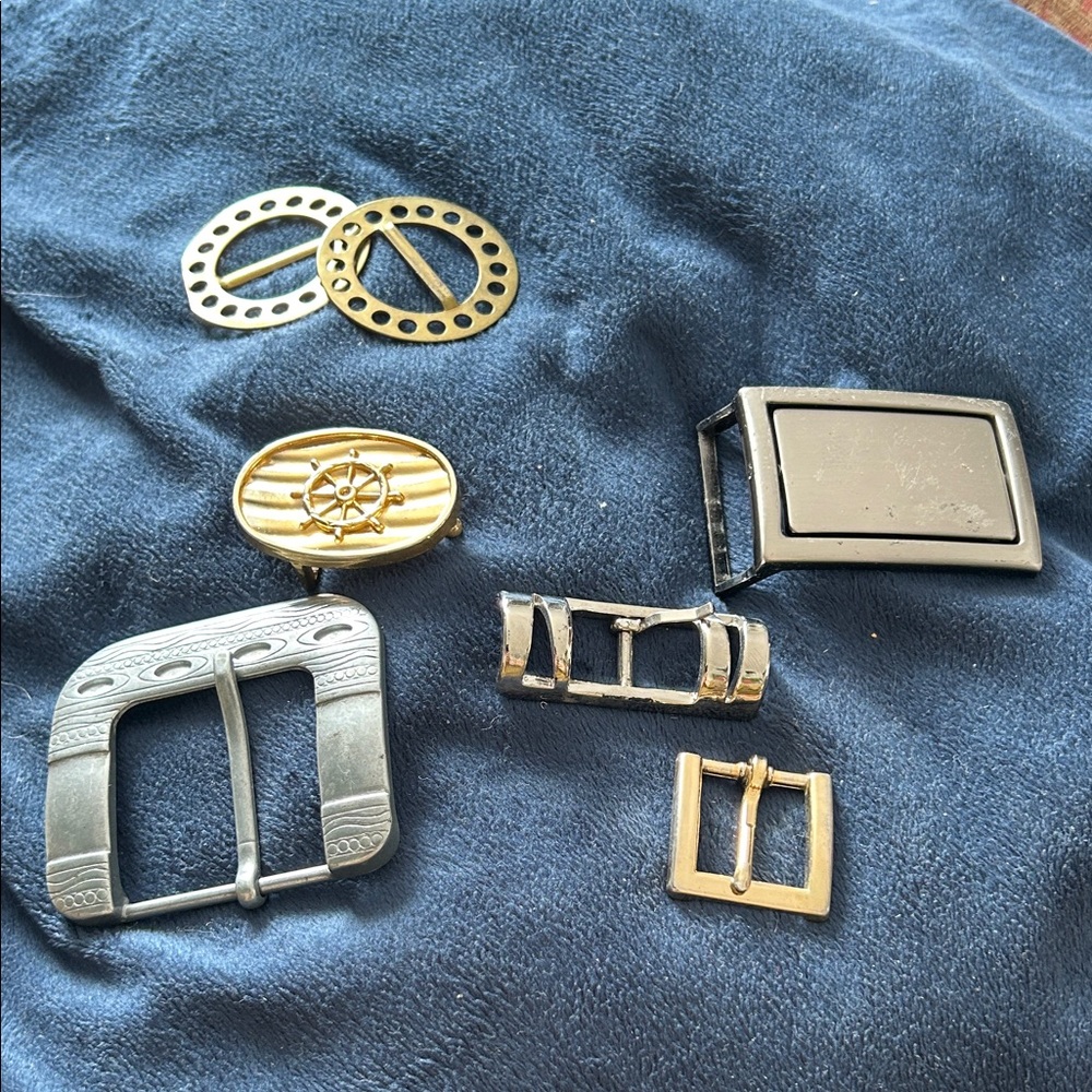 Elegant Gold and Silver Belt Buckle Collection